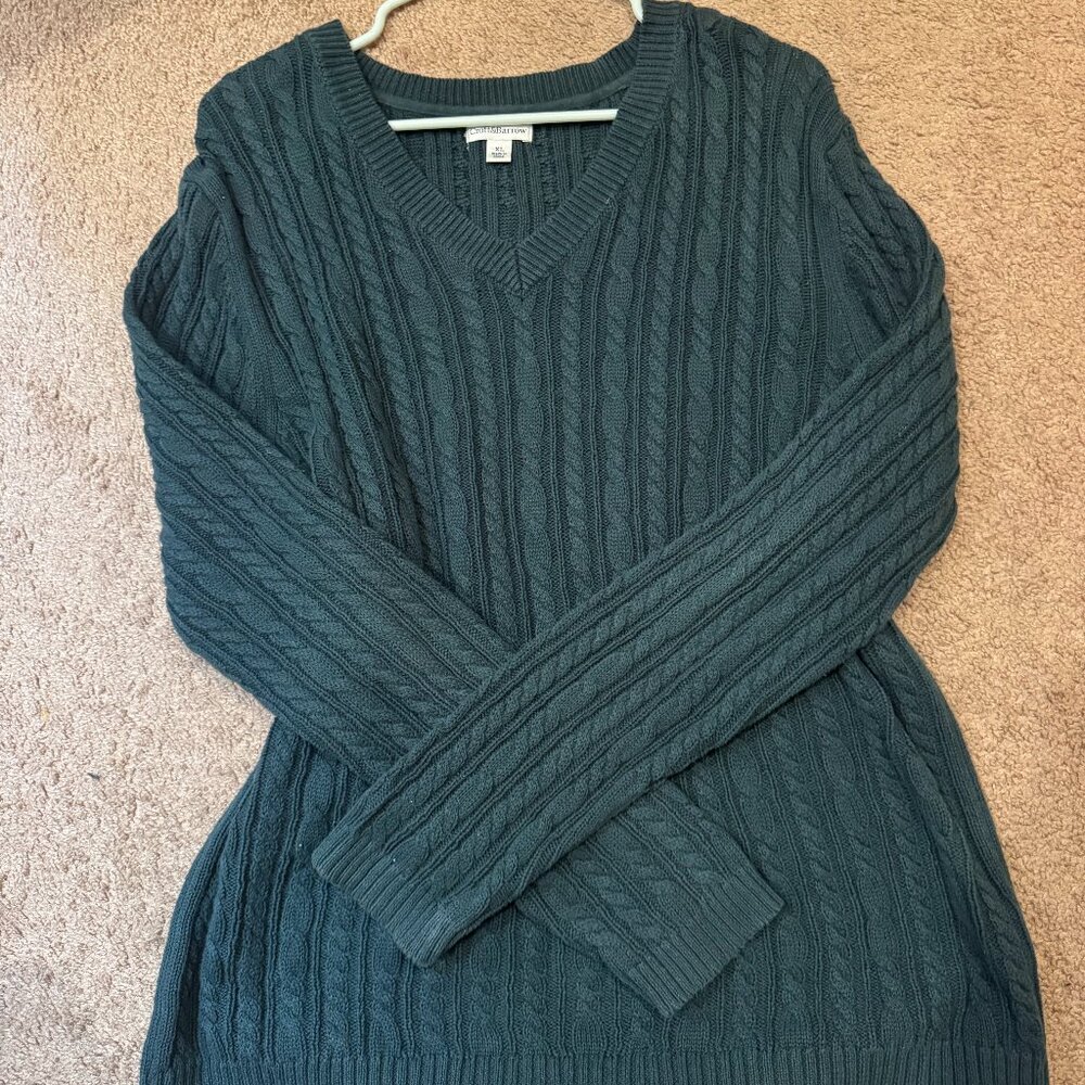 Green XL Knit Croft and Barrow Sweater